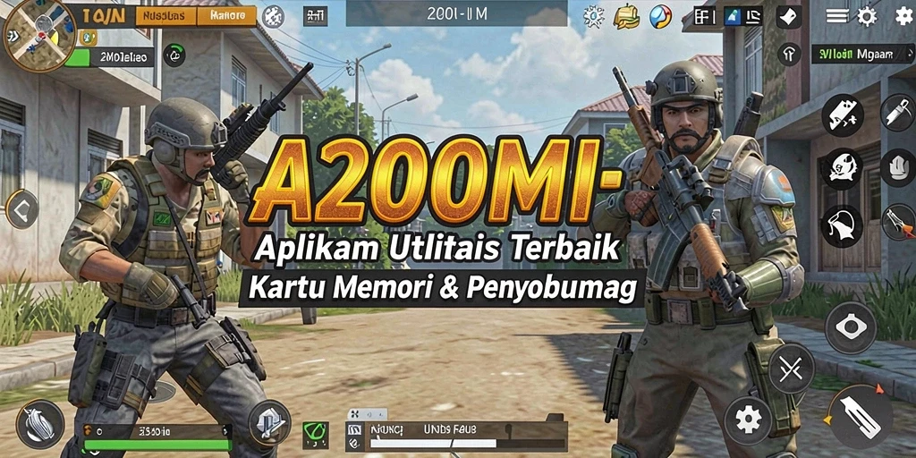 Tangkapan layar menampilkan antarmuka A200M yang rapi dan fungsional.