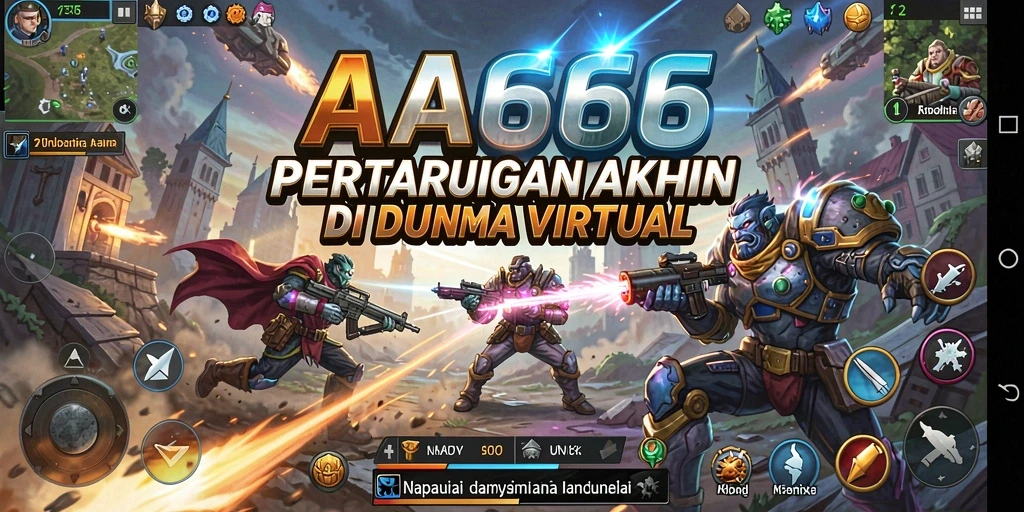 Tampilan gameplay <strong>AA666</strong> saat pertarungan berlangsung, menunjukkan aksi penuh adrenalin.