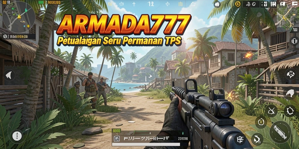 Screenshot menunjukkan aksi intens dan grafis menawan dalam game TPS.