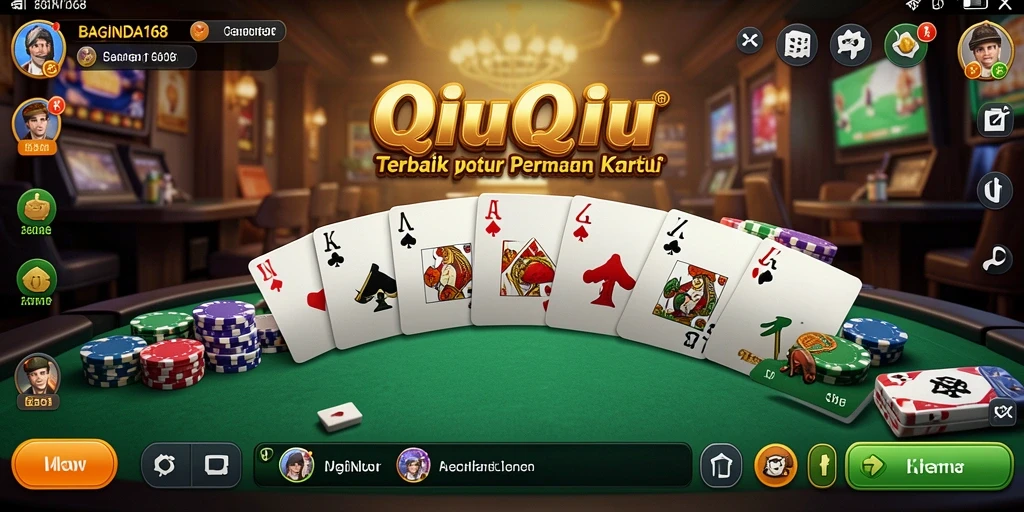 Tampilan gameplay QiuQiu yang seru dan kompetitif di BAGINDA168.