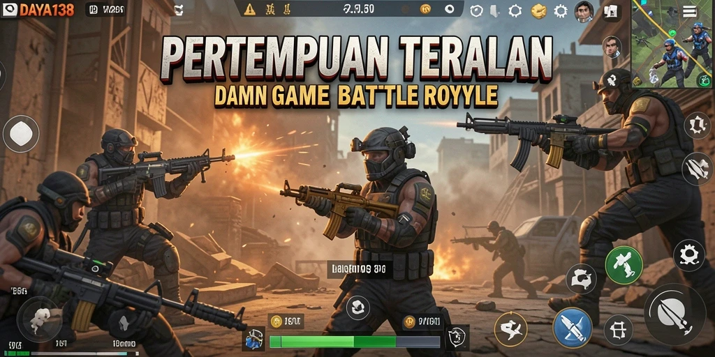 Tampilan seru gameplay Battle Royale di DAYA138.
