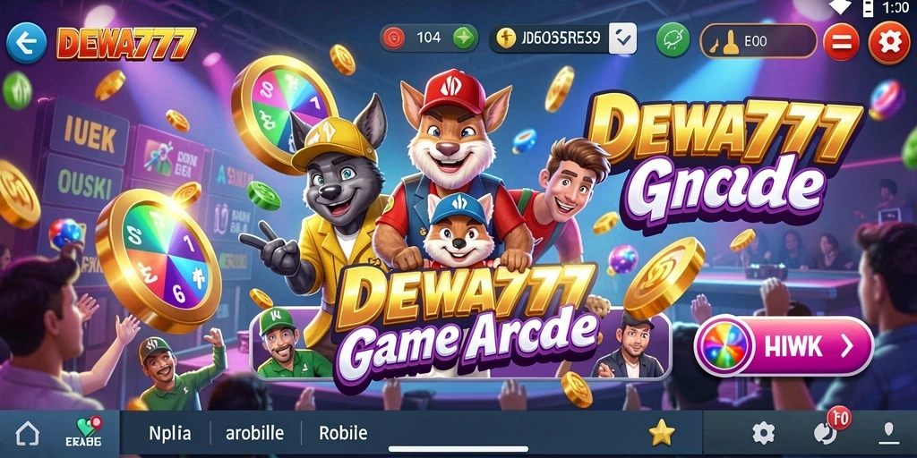 Tampilan menarik dari gameplay seru DEWA777 di dunia Arcade.