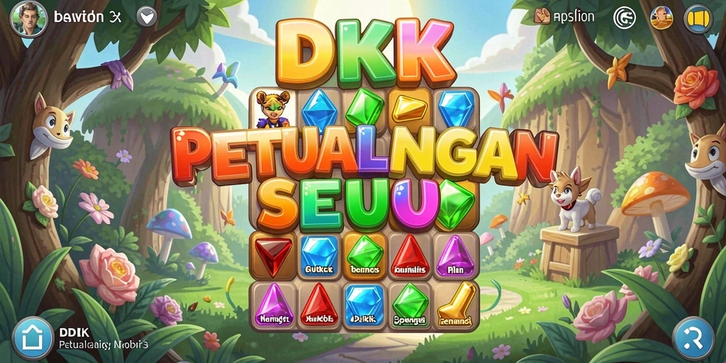 Screenshot DKK menampilkan gameplay seru game Match-3 yang adiktif.