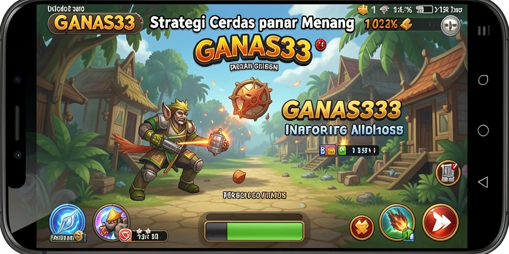 Tampilan gameplay <strong>GANAS33</strong> saat merancang strategi yang cerdas.
