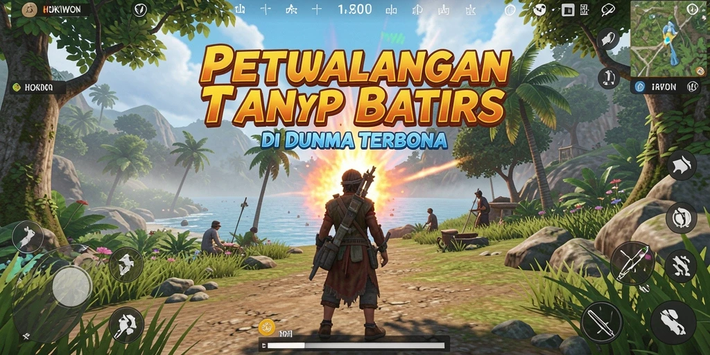 Tampilan gameplay HOKIWON yang menakjubkan dalam dunia terbuka.