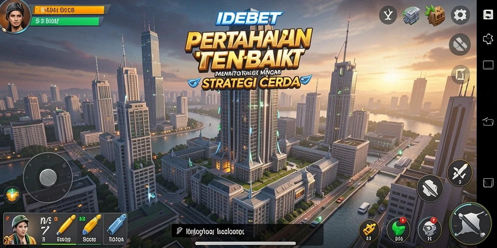 Gambaran gameplay seru dan menegangkan dari IDEBET dalam genre Tower Defense.