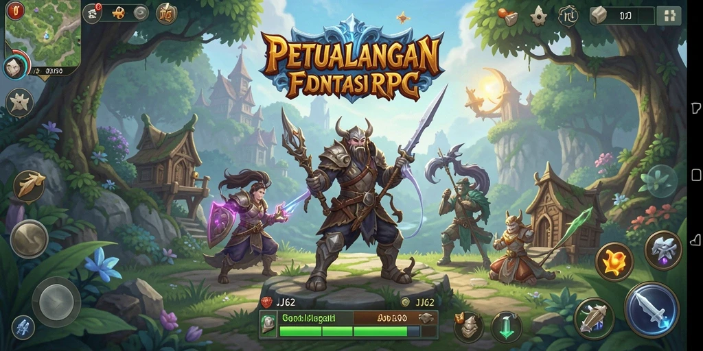 Screenshot gameplay <strong>JJ62</strong> menggambarkan aksi pertempuran yang mendebarkan.