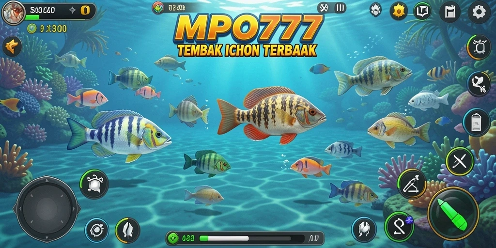 Screenshot MPO777 menampilkan keseruan dalam menangkap ikan.