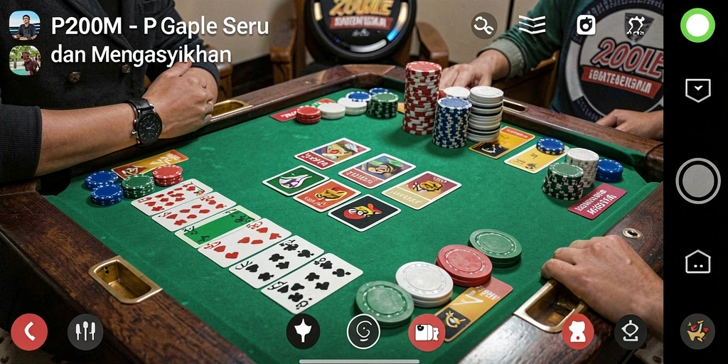 Tampilan menarik dari gameplay P200M yang seru dan interaktif.