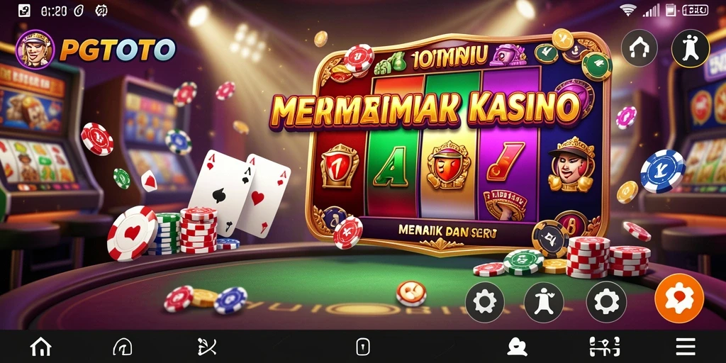 Screenshot utama PGTOTO menunjukkan gameplay seru dan grafis menarik dari permainan Kasino.