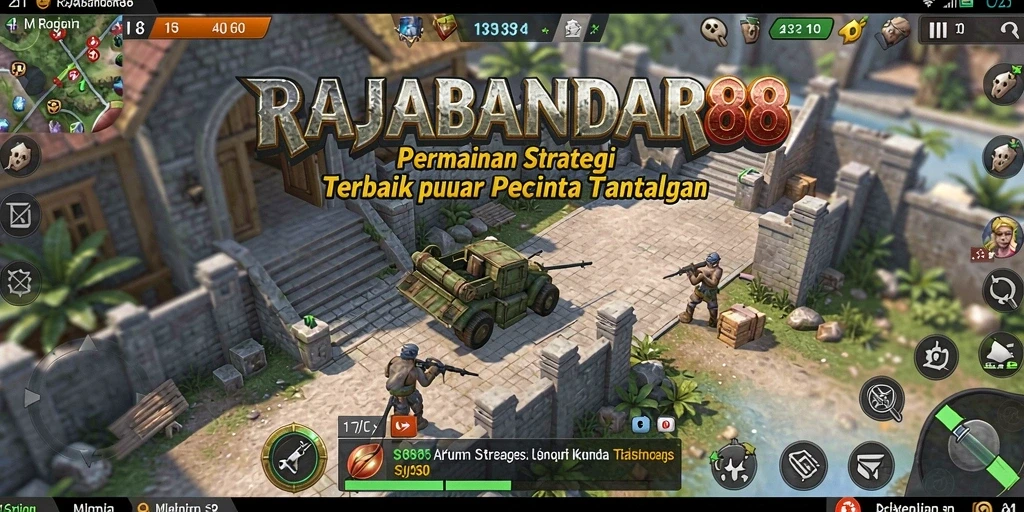 Tampilan gameplay RAJABANDAR88 yang menantang dan seru.