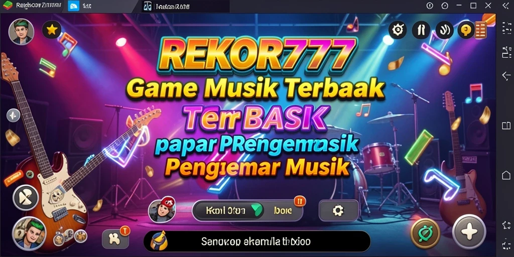 Screenshot dari gameplay seru di REKOR777 yang menampilkan interaksi musik.
