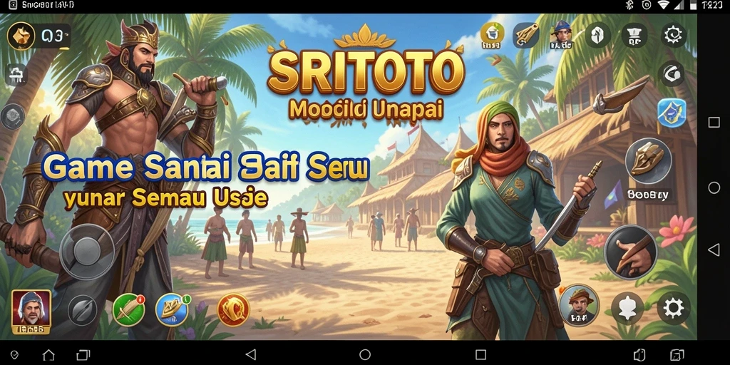 Tampilan gameplay SRITOTO yang ceria dan menghibur.