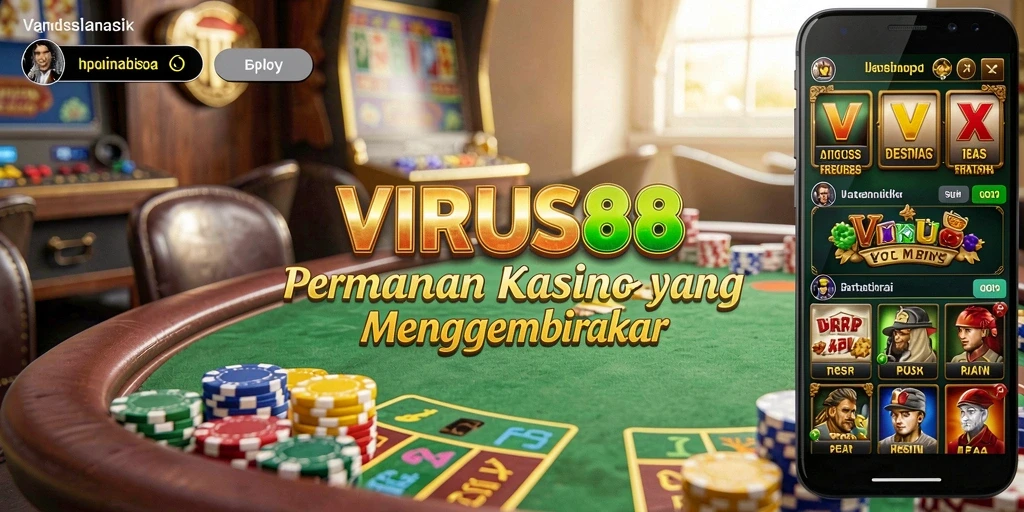 Tampilan gameplay menarik dari VIRUS88 yang memukau.