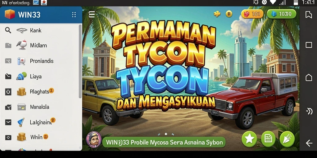 Screenshot gameplay WIN33 menampilkan pengalaman Tycoon yang mendalam.